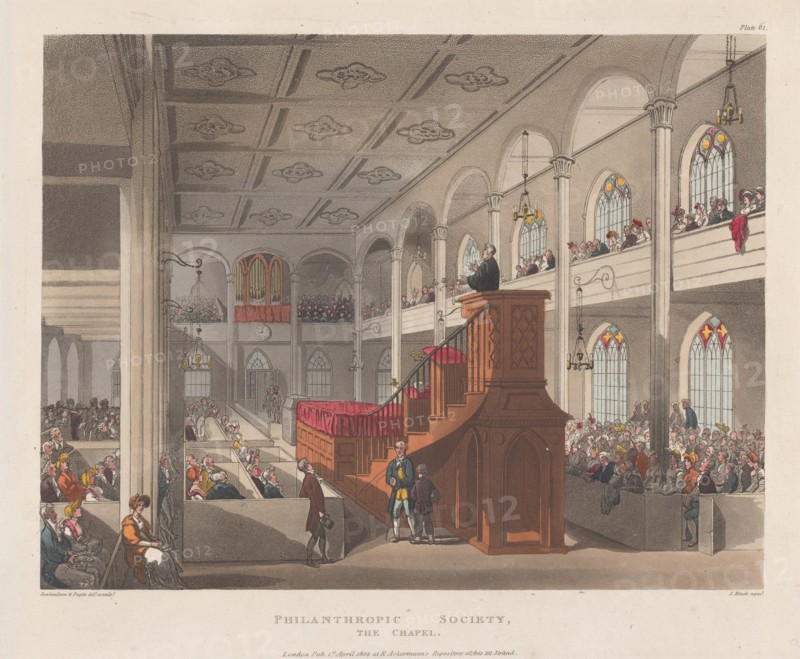Philanthropic Society, The Chapel, April 1, 1809.