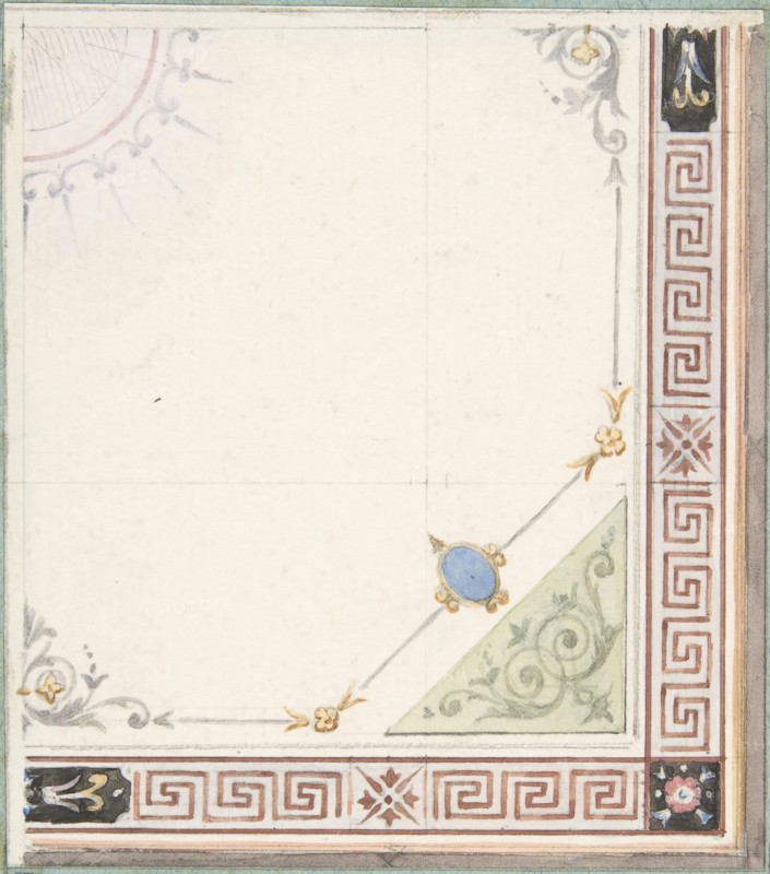 Pompeiian Design for Paneling, second half 19th century.