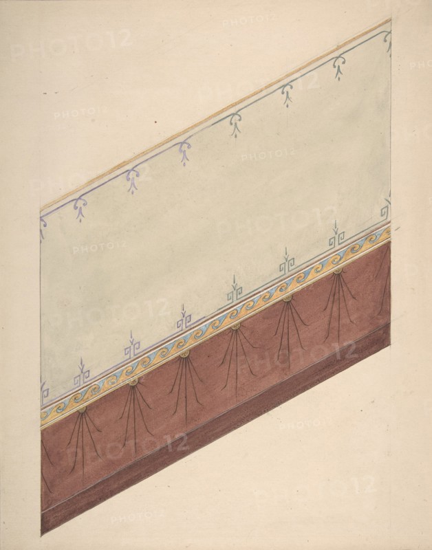 Pompeiian Design for Paneling, second half 19th century.
