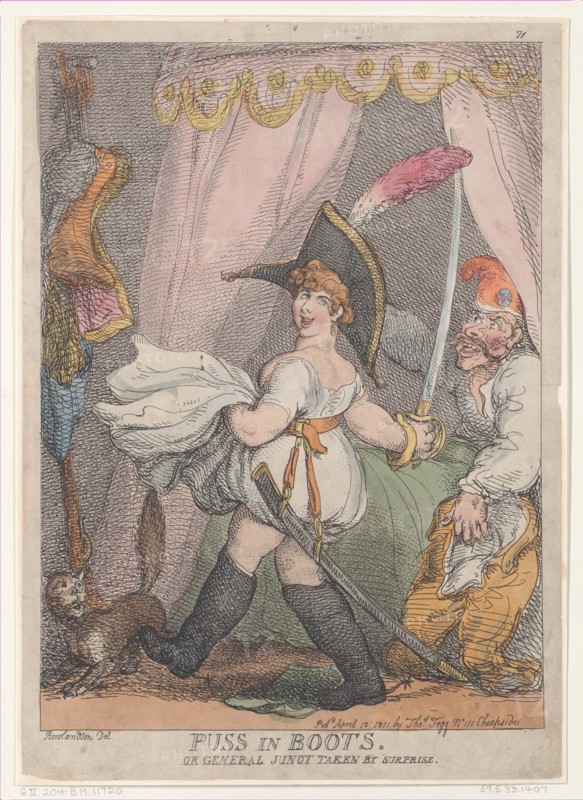 Puss in Boots or General Junot Taken by Surprise, April 12, 1811.