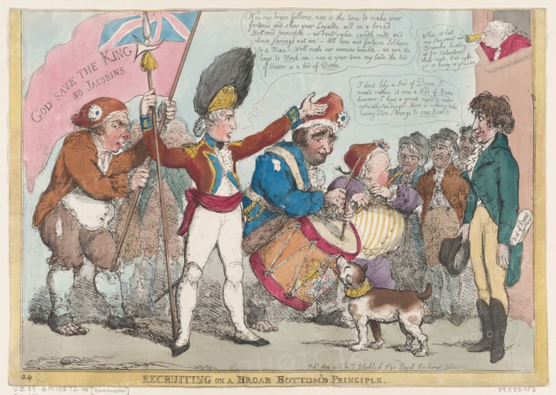Recruiting on a Broab [sic] Bottom'd Principle , May 1806.