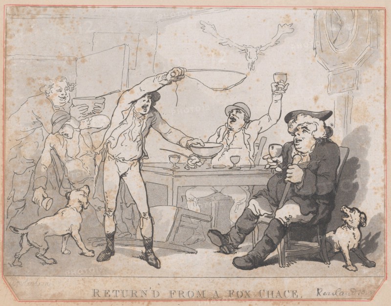 Return'd from a Fox Chace [sic], 1787.
