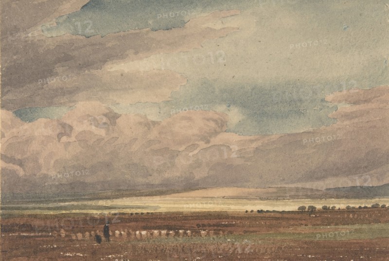 Salisbury Plain with Old Sarum in the Distance, Wiltshire, 1810-62.