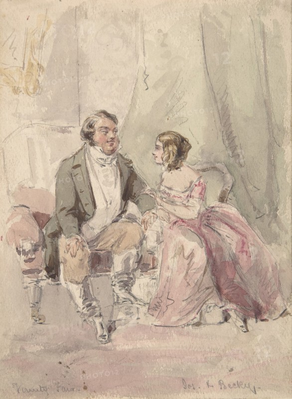 Scene from Vanity Fair: "Jos and Becky", 1848-80.