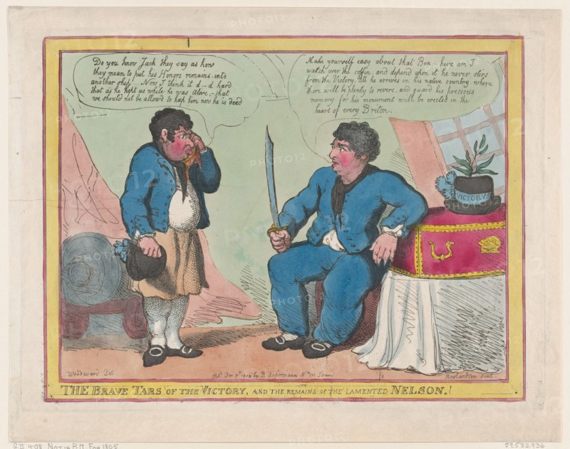 The Brave Tars of the Victory, and The Remains of the Lamented Nelson!, May 1, 1806.