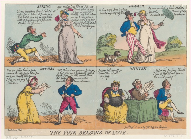 The Four Seasons of Love, September 15, 1814., September 15, 1814. Creator: Thomas Rowlandson.