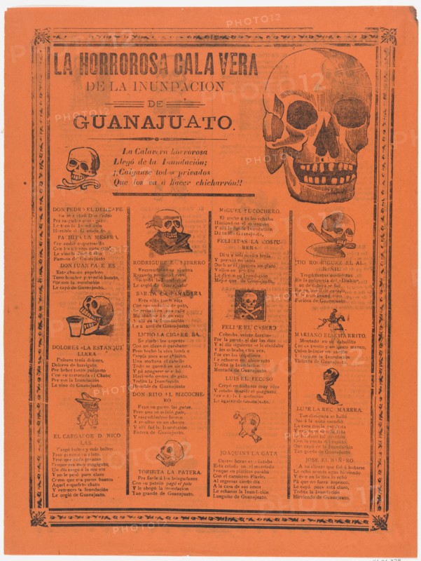 The horrific skeleton of the flood of Guanajuato, 1905.