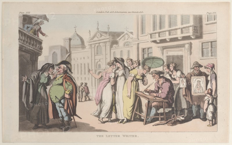 The Letter Writer, from "Naples and the Campagna Felice: in a Series of Letters Addressed to a Friend in England in 1802", June 1, 1815.