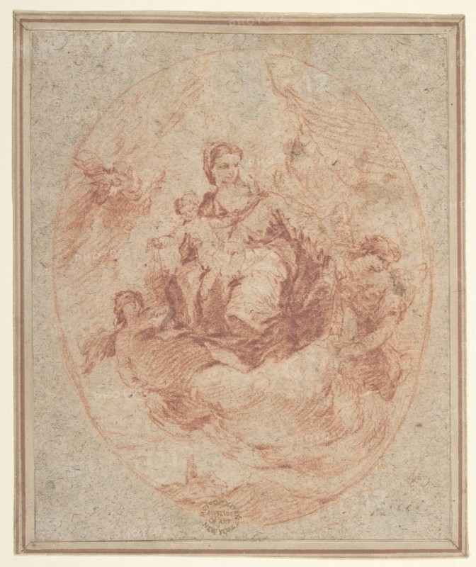 The Virgin and Child Holding Scapulars, 1712-93.