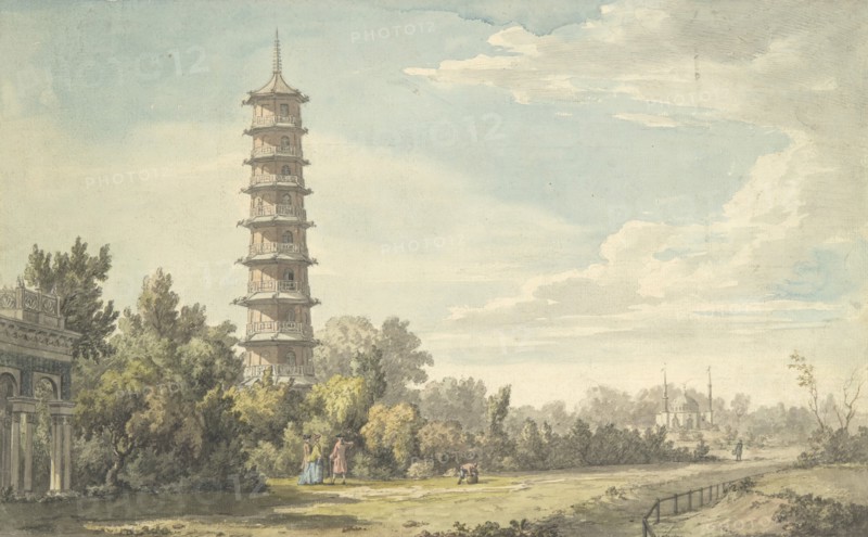 View of the Wilderness at Kew, 1763.