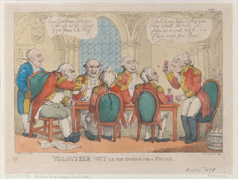 Volunteer Wit or Not Enough for a Prime, May 21, 1808.