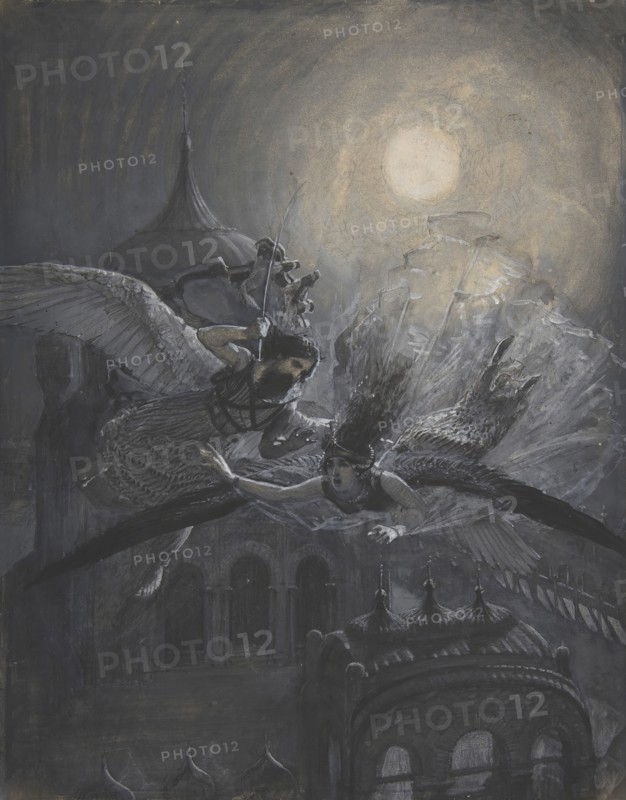 Angel Scourging a Harpy (recto); Athletic Scene (verso), ca. 1890.