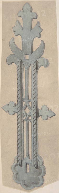 Metal Doorplate for Church, second half 19th century.