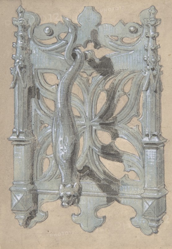 Metal Doorpull Church, second half 19th century.