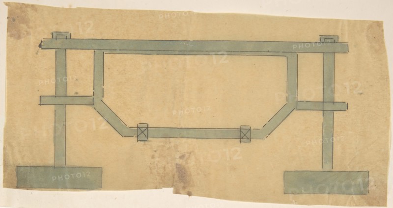 Plan for a Grate, 19th century.