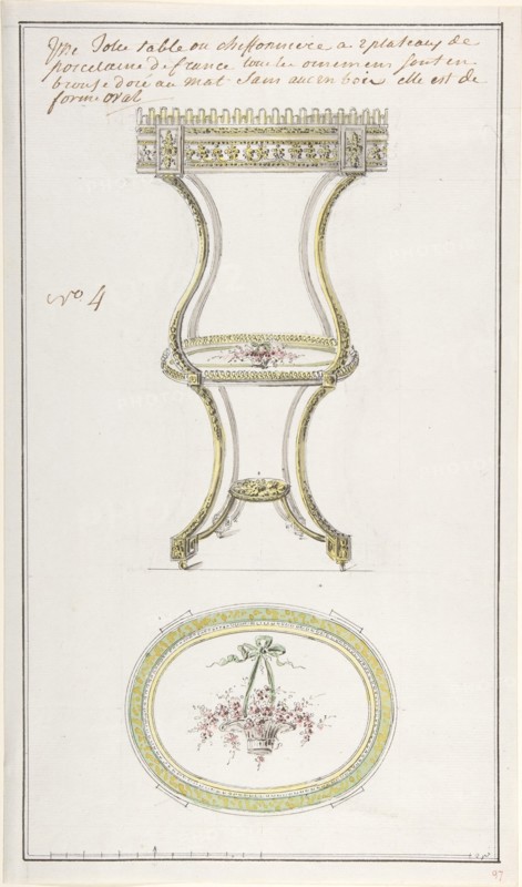 Design for an Occasional Table, ca. 1770-85.