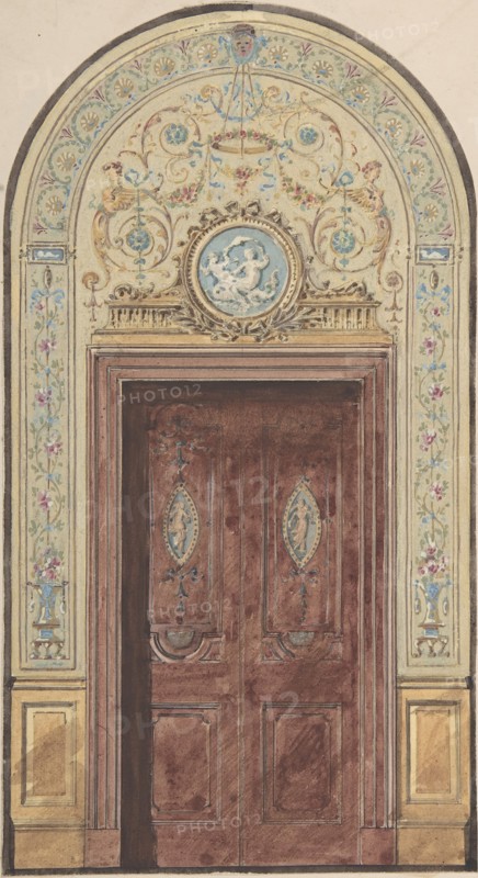 Designs for Arched Doorway, 19th century.