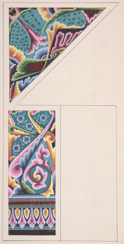 Design drawing, ca. 1883, based on earlier design.