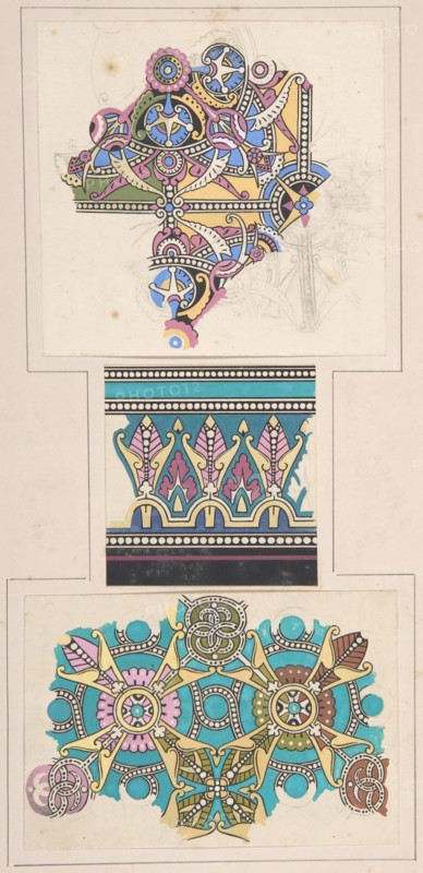 Design drawing, ca. 1883, based on earlier design.