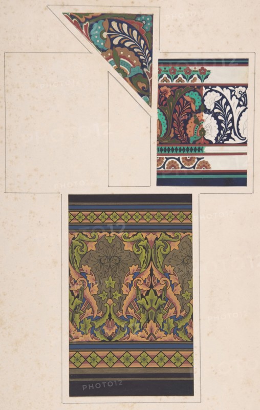Design drawing, ca. 1883, based on earlier design.