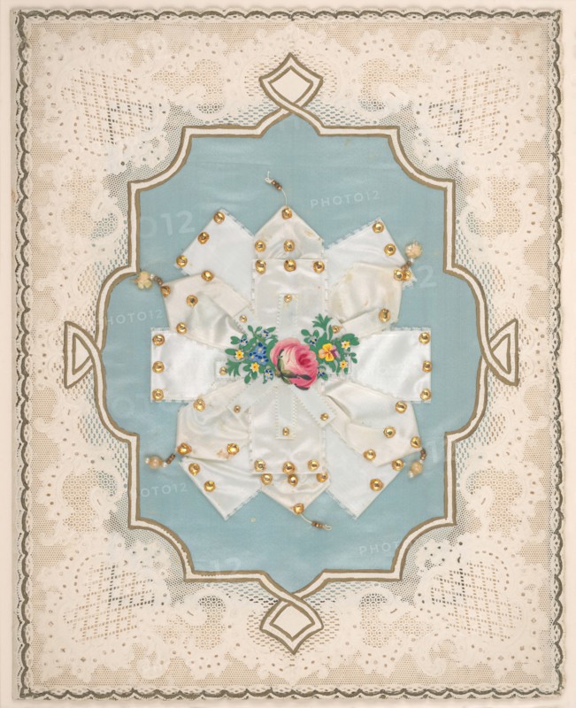 Lace Paper Valentine, ca. 1855.
