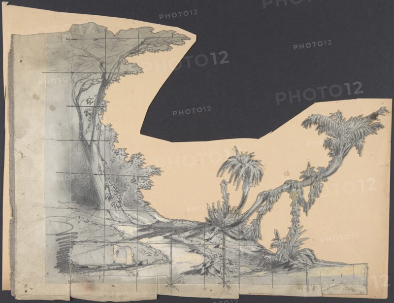 Design for a Stage Set at the Opéra, Paris, 1830-90.