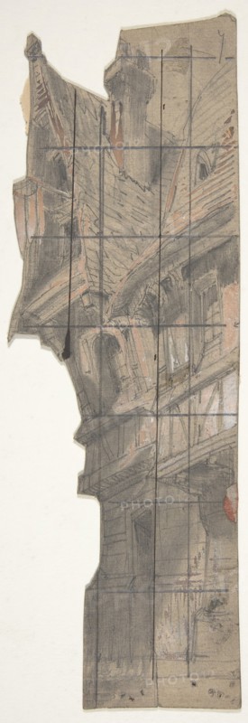 Design for a Stage Set at the Opéra, Paris, 1830-90.