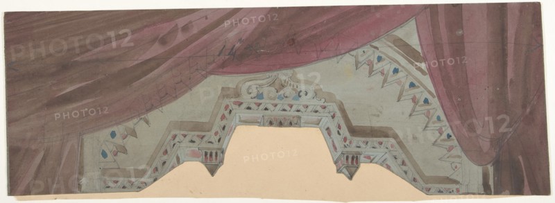 Design for a Stage Set at the Opéra, Paris, 1830-90.