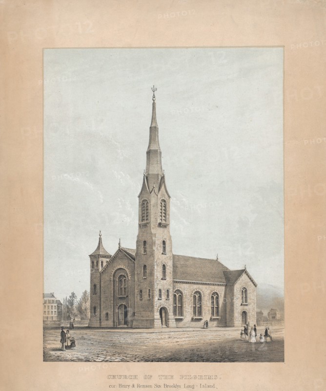 Church of the Pilgrims, Brooklyn, New York, 1844.