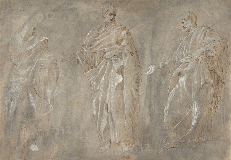 Three Standing Figures, 16th century.