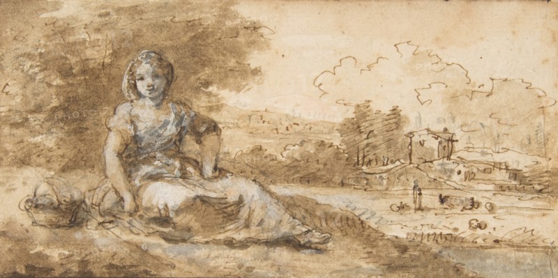 Seated Girl in a Landscape, 1702-88.