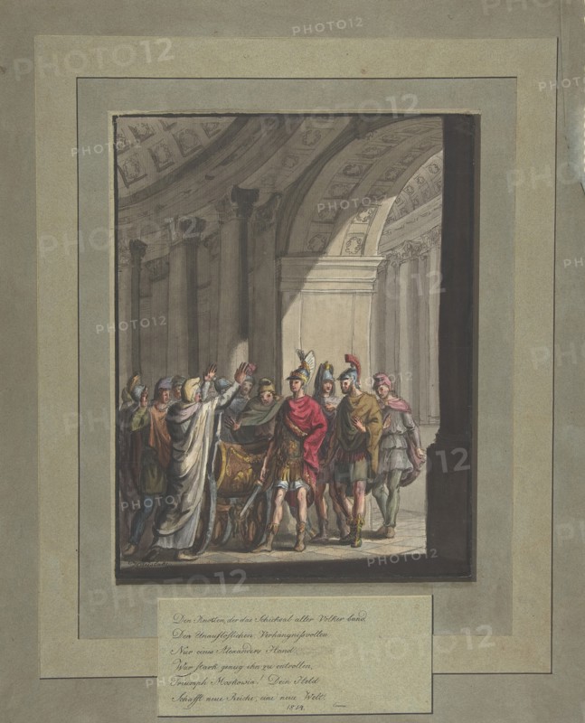 Allegory of Victory of Russians over Napoleon's Army, from a poem by Cremes, ca. 1814.