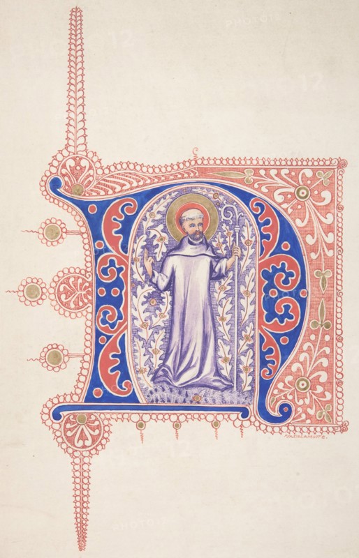 Illuminated Initial "N", 1830-62.
