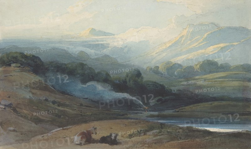 Cattle Resting in a Mountainous Landscape, ca. 1808-12.
