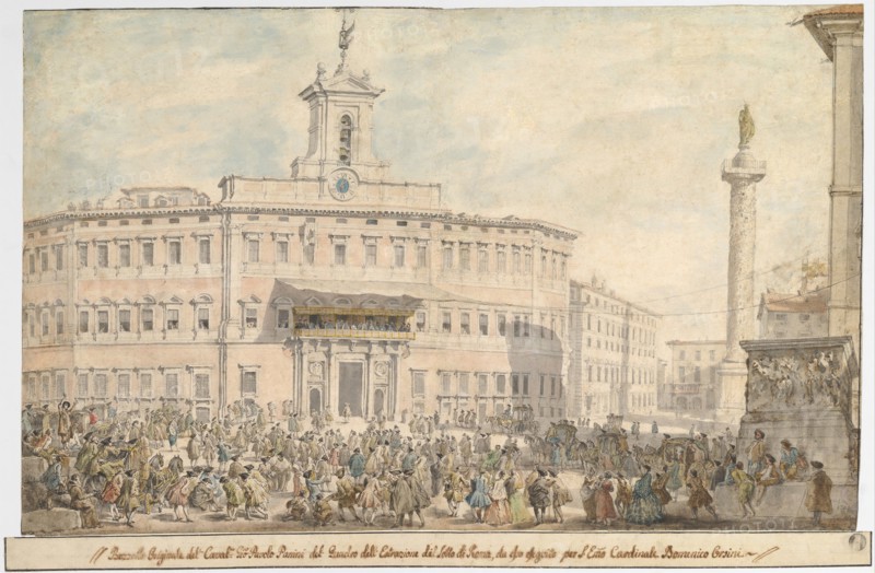 The Lottery in Piazza di Montecitorio, 1743-1744.