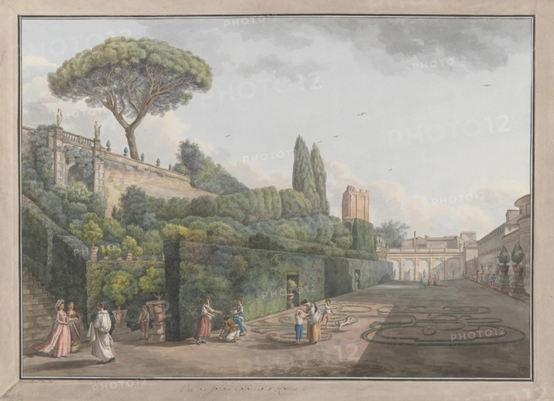 Garden of Palazzo Colonna, ca. 1780.