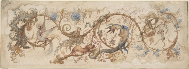 Allegory of Vices, 1840-98.