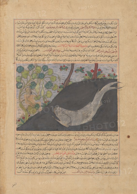 Jonah and the Whale, Folio from a Majma' al-Tavarikh (Compendium of Histories) of Hafiz-i Abru, ca. 1425.