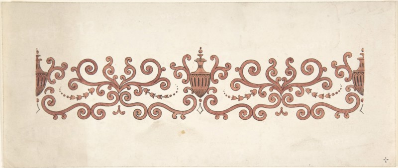 Design for Panel Decoration, 1828-40.