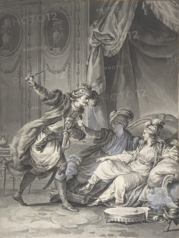 Comme ils en étaient là, arrive l'oncle, ca. 1778.