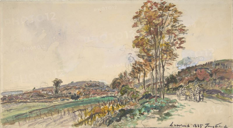Road near La Côte-Saint-André, 1885.