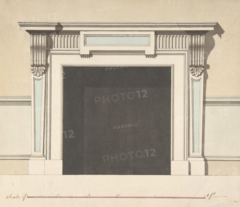 Design for a Chimneypiece, late 18th-early 19th century.