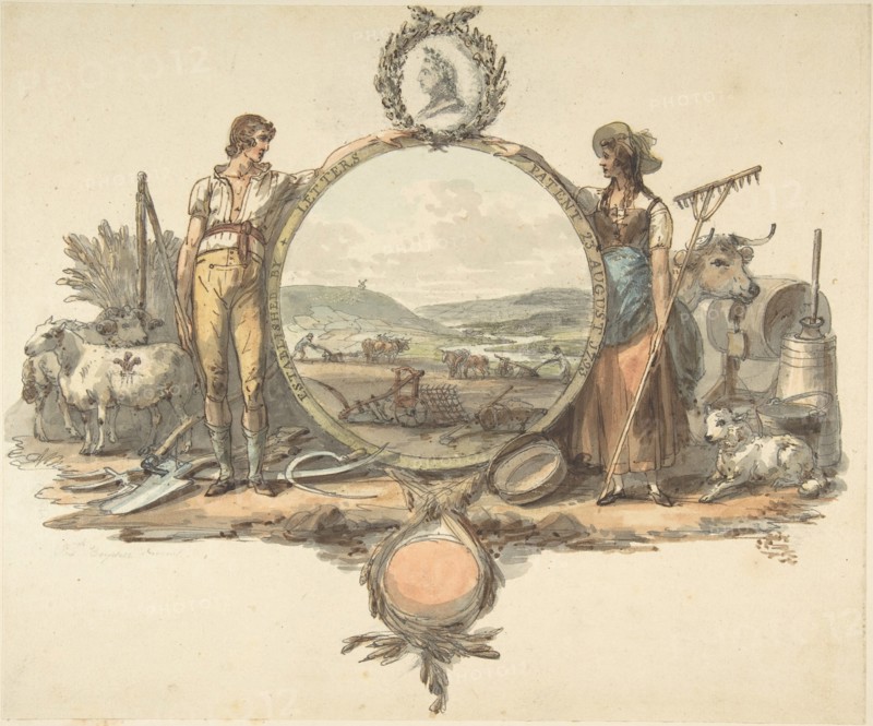 Design for a Frontispiece, ca. 1793.