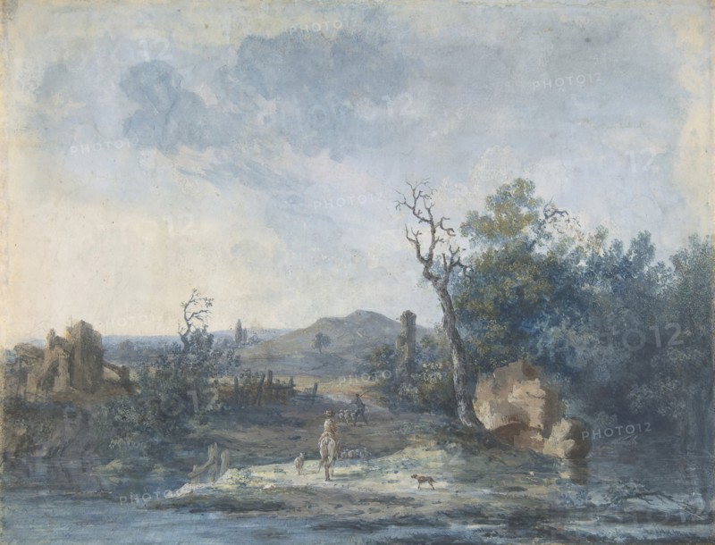 Figures on a Country Road, n.d..