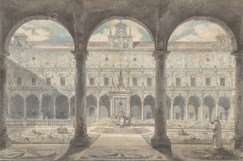 Cloister of the Certosa di San Martino, Naples, ca.1777-1779.