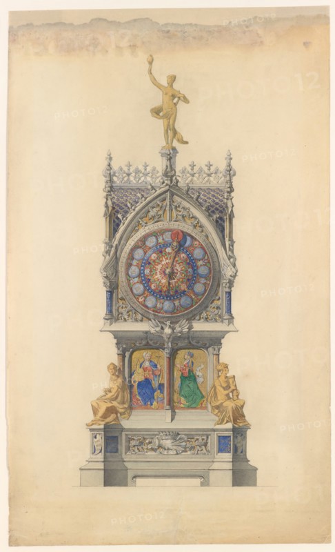 Design for Enameled Clock, ca. 1882.