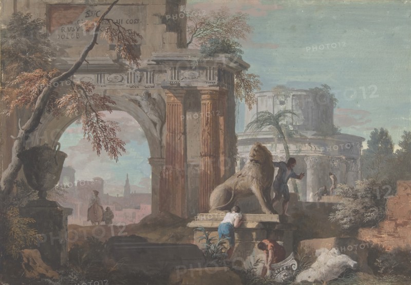 Capriccio with Roman Ruins, ca. 1700-1730.