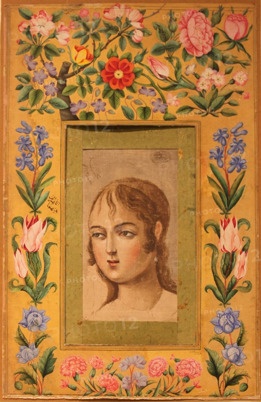 Painting of a Young Beauty, 1740s-50s.