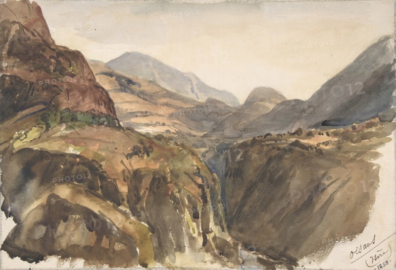 Mountain View at Oisans (Isère), 1858.