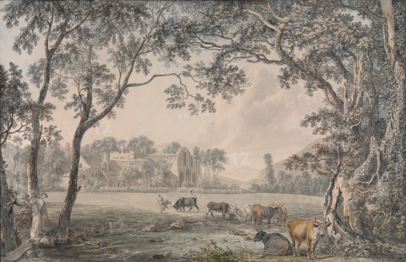 Valle Crucis Abbey, Denbighshire, 1770-79 (?).